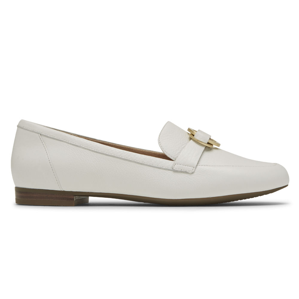 Rockport Singapore Womens Loafers - Total Motion Tavia Ring White - DG4316527